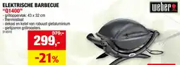 Hubo Elektrische barbecue Q1400 aanbieding