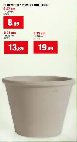Hubo Bloempot pompei vulcano aanbieding