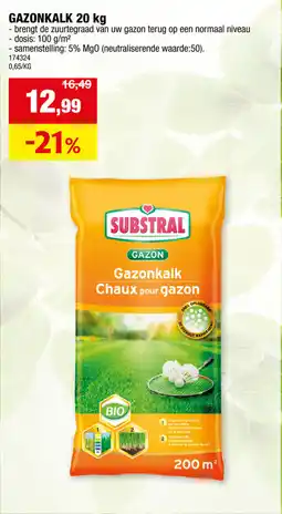 Hubo Gazonkalk aanbieding