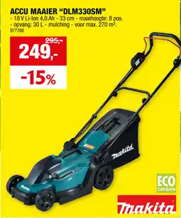 Hubo Accu maaier DLM330SM aanbieding