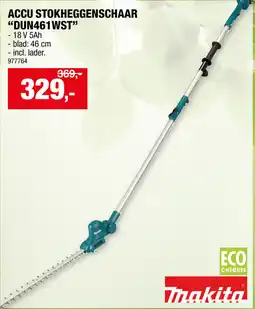 Hubo Accu stokheggenschaar DUN461WST aanbieding