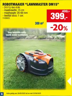 Hubo Robotmaaier lawnmaster DM15 aanbieding