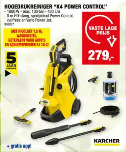 Hubo Hogedrukreiniger k4 power control aanbieding