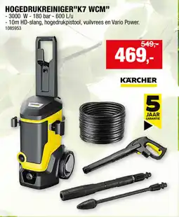 Hubo Hogedrukreiniger K7 WCM aanbieding