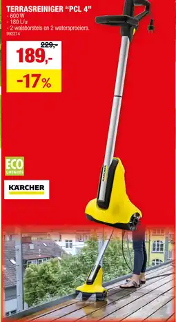 Hubo Terrasreiniger PCL 4 aanbieding