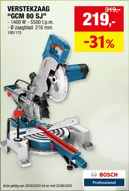 Hubo Verstekzaag GCM 80 SJ aanbieding