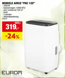Hubo Mobiele airco PAC 120 aanbieding