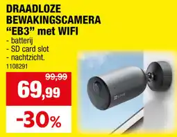 Hubo Draadloze bewakingscamera EB3 met WIFI aanbieding