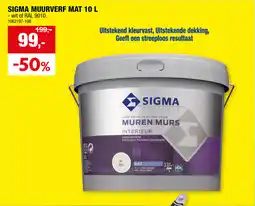 Hubo Sigma muurverf mat aanbieding