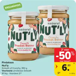 Carrefour Pindakaas Nut'ly aanbieding