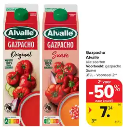 Carrefour Gazpacho Alvalle aanbieding
