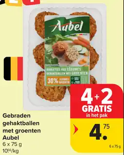 Carrefour Gebraden gehaktballen met groenten Aubel aanbieding