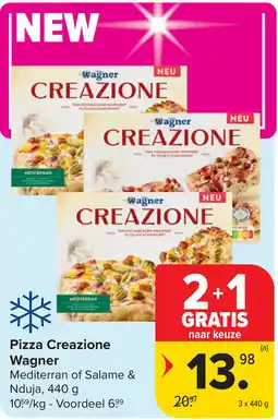 Carrefour Pizza Creazione Wagner aanbieding