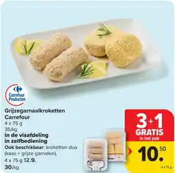 Carrefour Grijzegarnaalkroketten Carrefour aanbieding