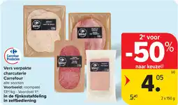 Carrefour Vers verpakte charcuterie Carrefour aanbieding