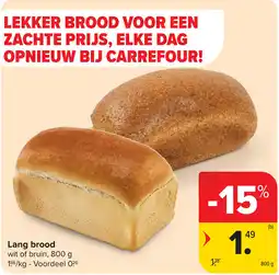 Carrefour Lang brood aanbieding