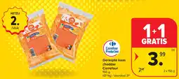 Carrefour Geraspte kaas cheddar Carrefour aanbieding