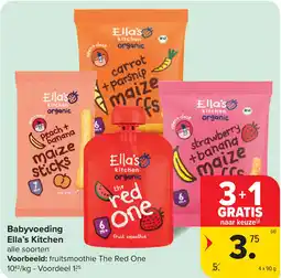 Carrefour Babyvoeding Ella's Kitchen aanbieding