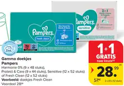 Carrefour Gamma doekjes aanbieding