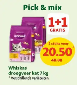 Maxi Zoo Whiskas droogvoer kat 7 kg aanbieding