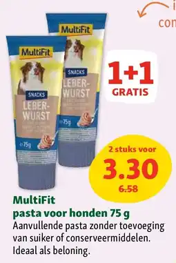 Maxi Zoo MultiFit pasta voor honden 75 g aanbieding