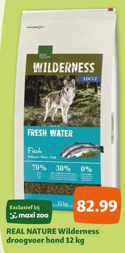 Maxi Zoo REAL NATURE Wilderness droogvoer hond 12 kg aanbieding