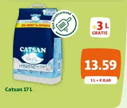 Maxi Zoo Catsan 17 L aanbieding