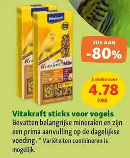 Maxi Zoo Vitakraft sticks voor vogels aanbieding