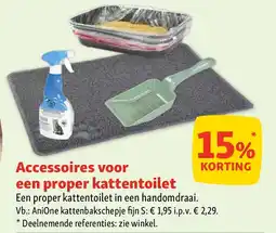 Maxi Zoo Accessoires voor een proper kattentoilet aanbieding