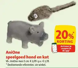 Maxi Zoo AniOne speelgoed hond en kat aanbieding