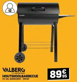 Electro Depot Valberg HOUTSKOOLBARBECUE CH-VAL-BARREL6030 aanbieding