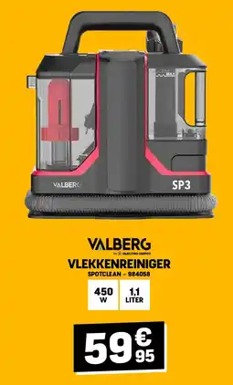Electro Depot Valberg VLEKKENREINIGER SPOTCLEAN SPOTCLEAN aanbieding