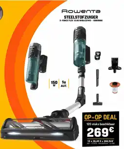 Electro Depot Rowenta STEELSTOFZUIGER X-FORCE FLEX 13.60 RH9A32WO aanbieding