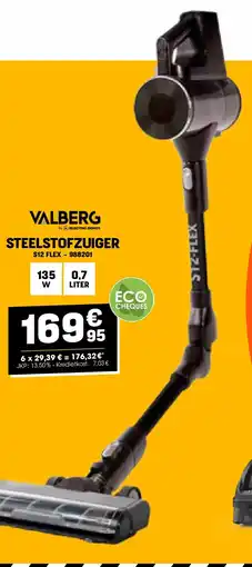 Electro Depot Valberg STEELSTOFZUIGER S12 FLEX aanbieding