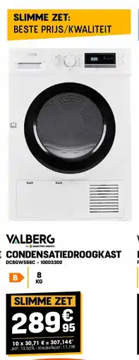 Electro Depot Valberg CONDENSATIEDROOGKAST DC8GW566C aanbieding