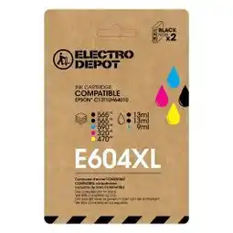 Electro Depot Cartridge ELECTRO DÉPÔT compatibel EPSON E 604 XL - Ananas aanbieding