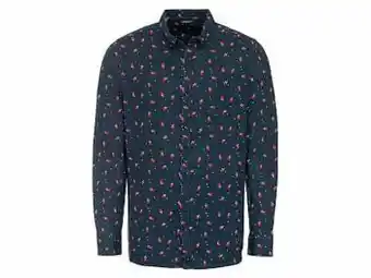 Lidl LIVERGY® Katoenen kersthemd (L (41/42), navy) aanbieding