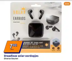 Action Draadloze solar-oordopjes aanbieding