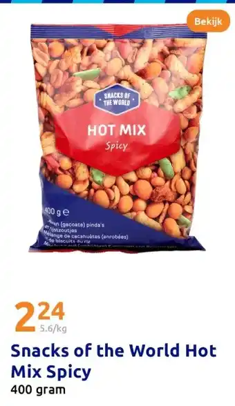 Action Snacks of the World Hot Mix Spicy aanbieding
