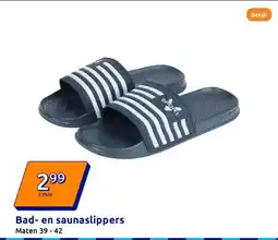 Action Bad- en saunaslippers aanbieding
