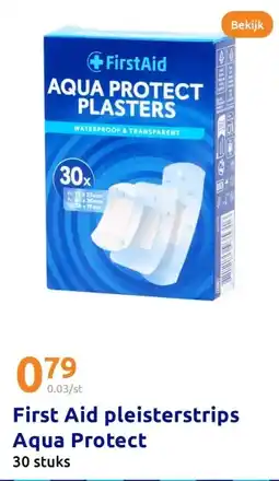 Action First Aid pleisterstrips Aqua Protect aanbieding