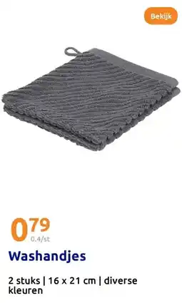 Action Washandjes aanbieding