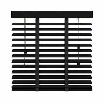 GAMMA GAMMA horizontale jaloezie hout 50 mm 947 mat zwart 140x180 aanbieding