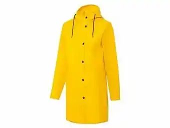 Lidl CRIVIT® Regenjas met kap en stormflap (40, geel) aanbieding