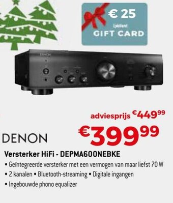 Denon Versterker HiFi-DEPMA600NEBKE