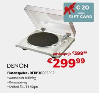 Denon Platenspeler - DEDP300FSPE2