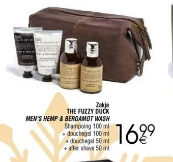 Zakje The fuzzy duck men's hemp & bergamot wash
