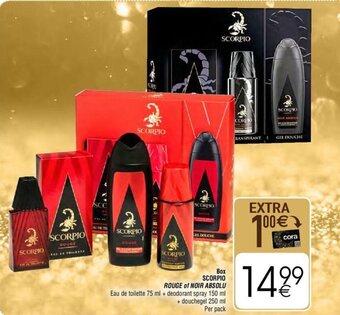 Box Scorpio rouge of noir absolu