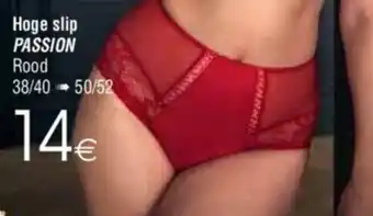 Cora Hoge slip Passion 38/40 - 50/52 aanbieding