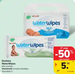 Carrefour Doekjes WaterWipes aanbieding